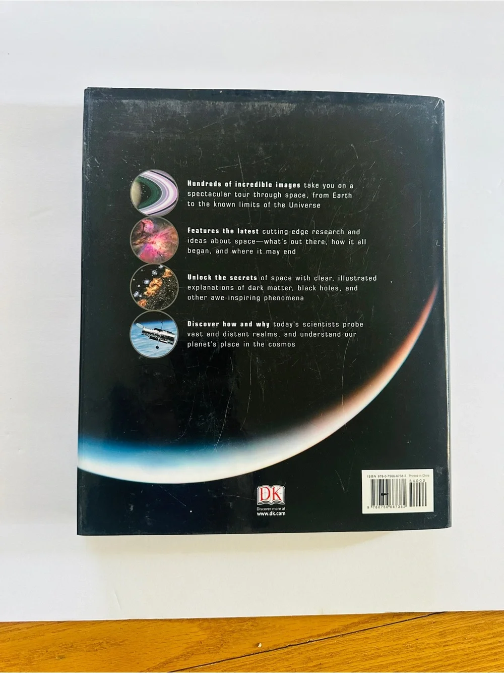 DK SPACE Hardcover Book w/Dust Cover Featuring Images From NASA 348p 10”x12”